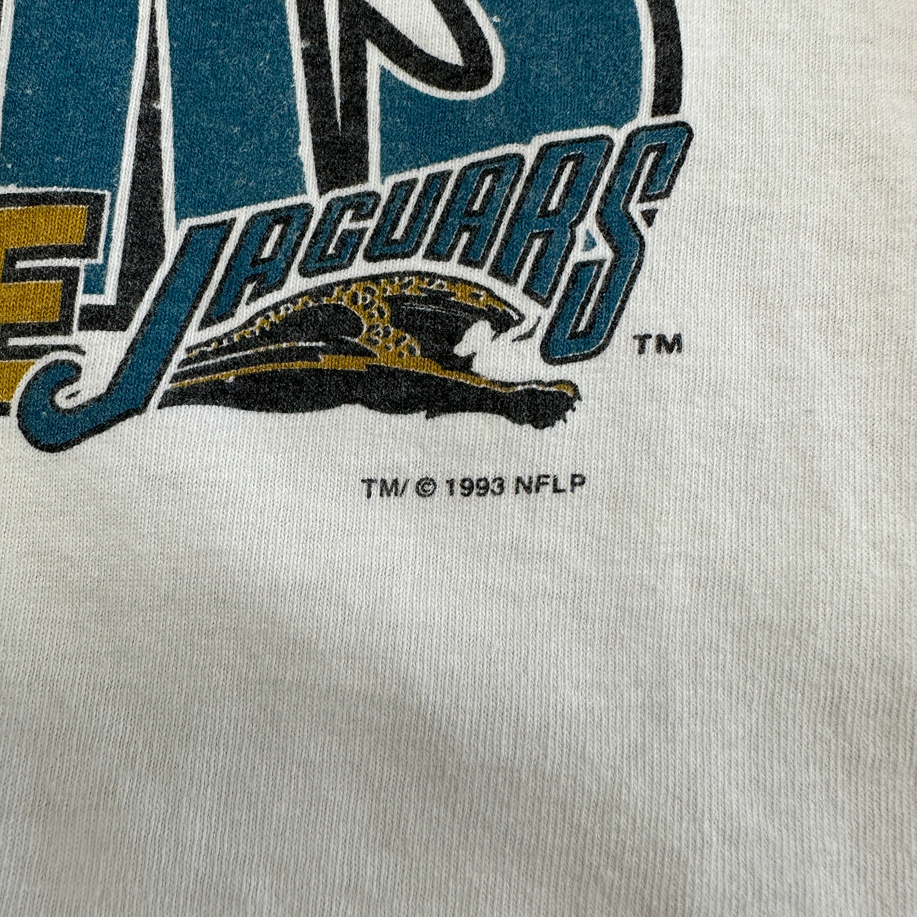 Vintage 1993 Jacksonville Jaguars Black T Shirt Medium 