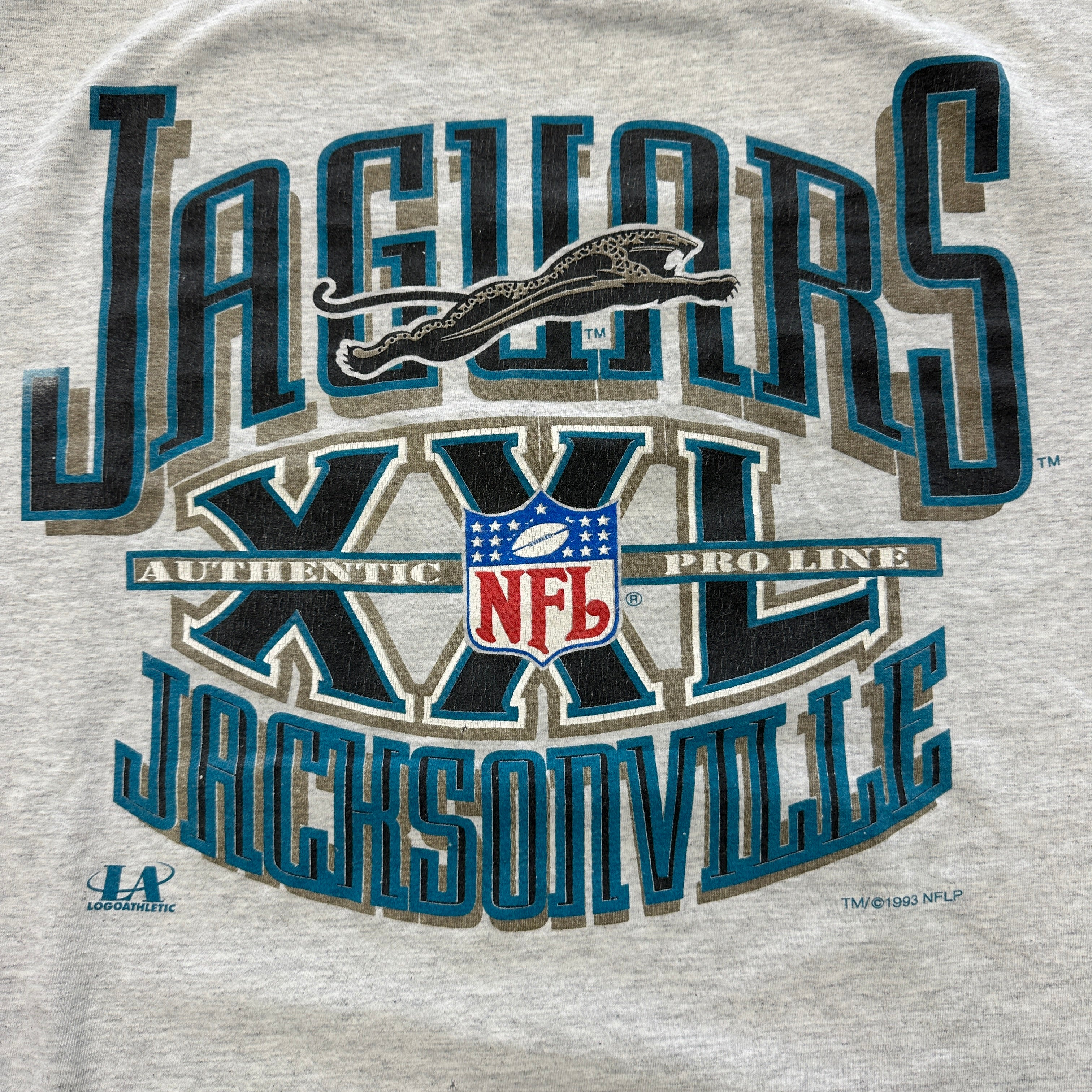 1993 Vintage Jacksonville Jaguars NFL Spell Out Tee (XL)