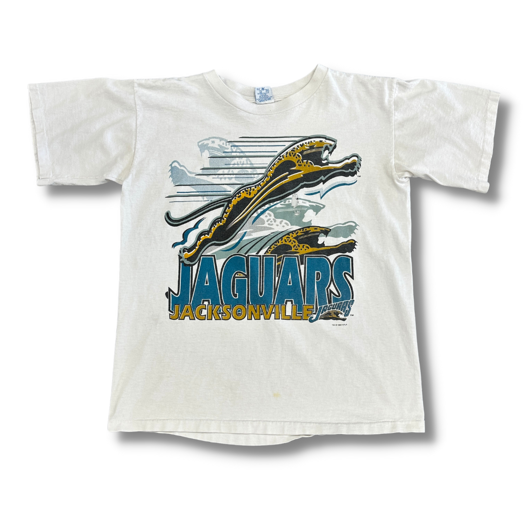 Jacksonville Jaguars on an abraded steel texture T-Shirt by Movie