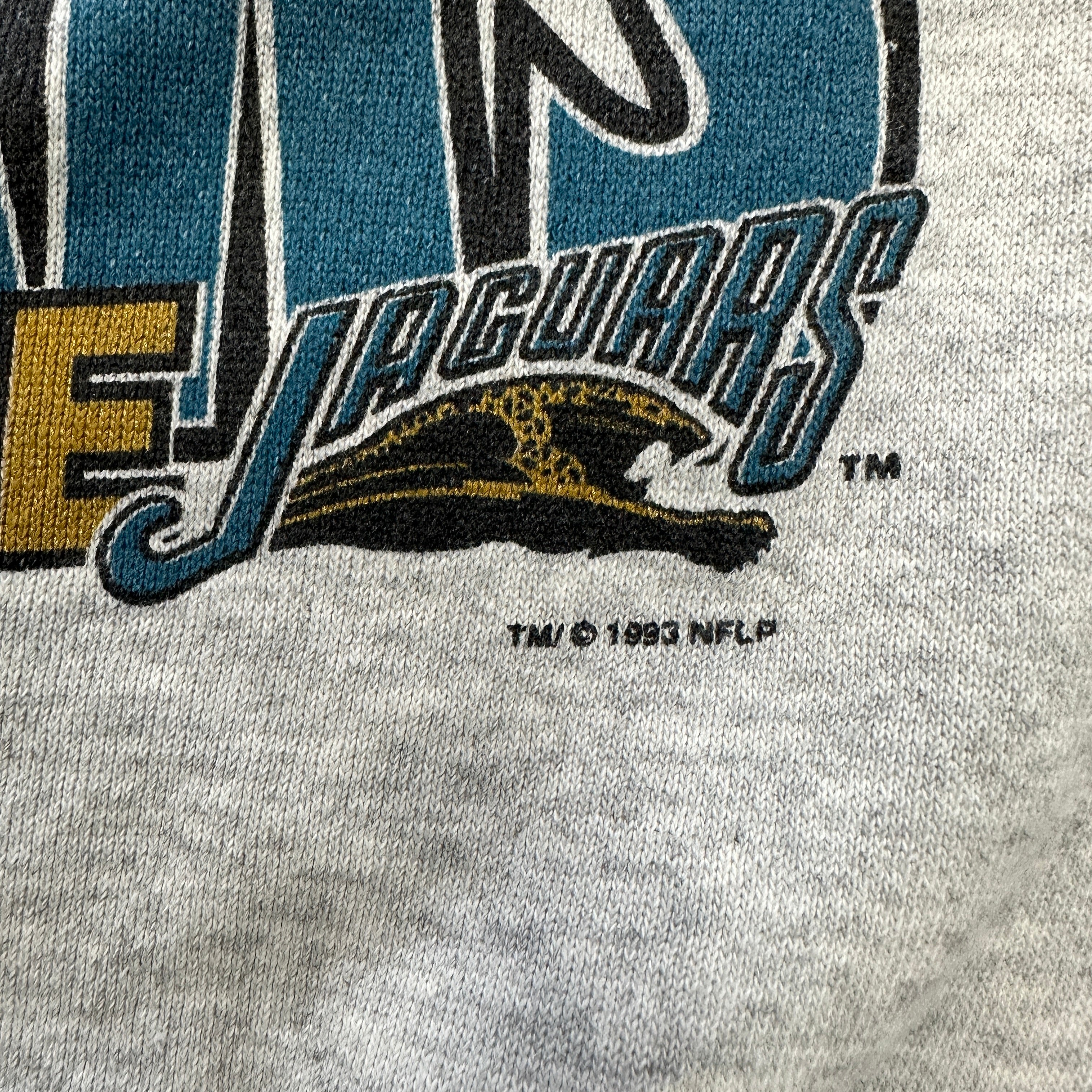 Jacksonville Jaguars NFL Vintage Banned Logo 50/50 Crew Neck