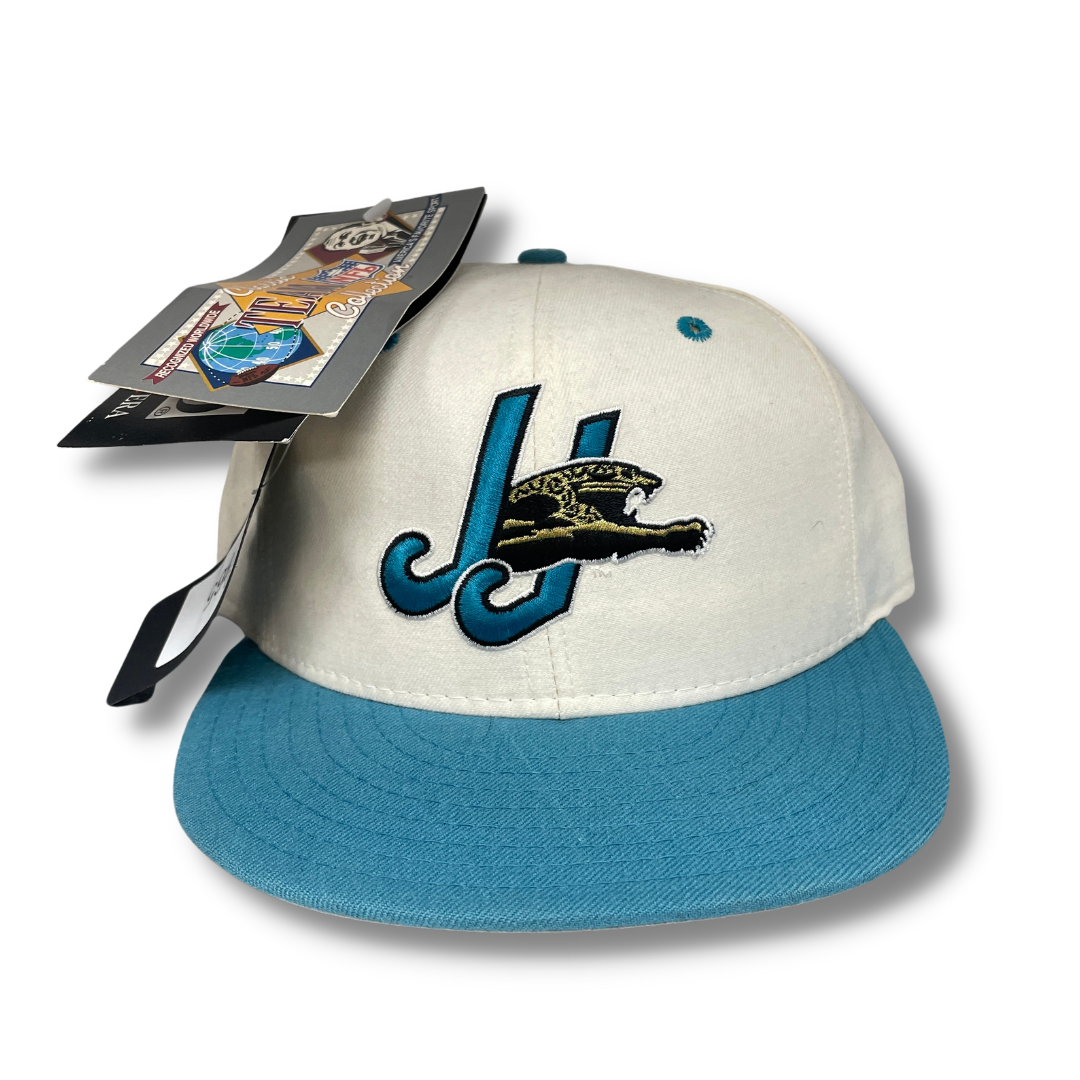 NWT JACKSONVILLE JAGUARS LOGO ON FIELD FITTED CAP HAT NEW ERA 59FIFTY 5950  7 1/8