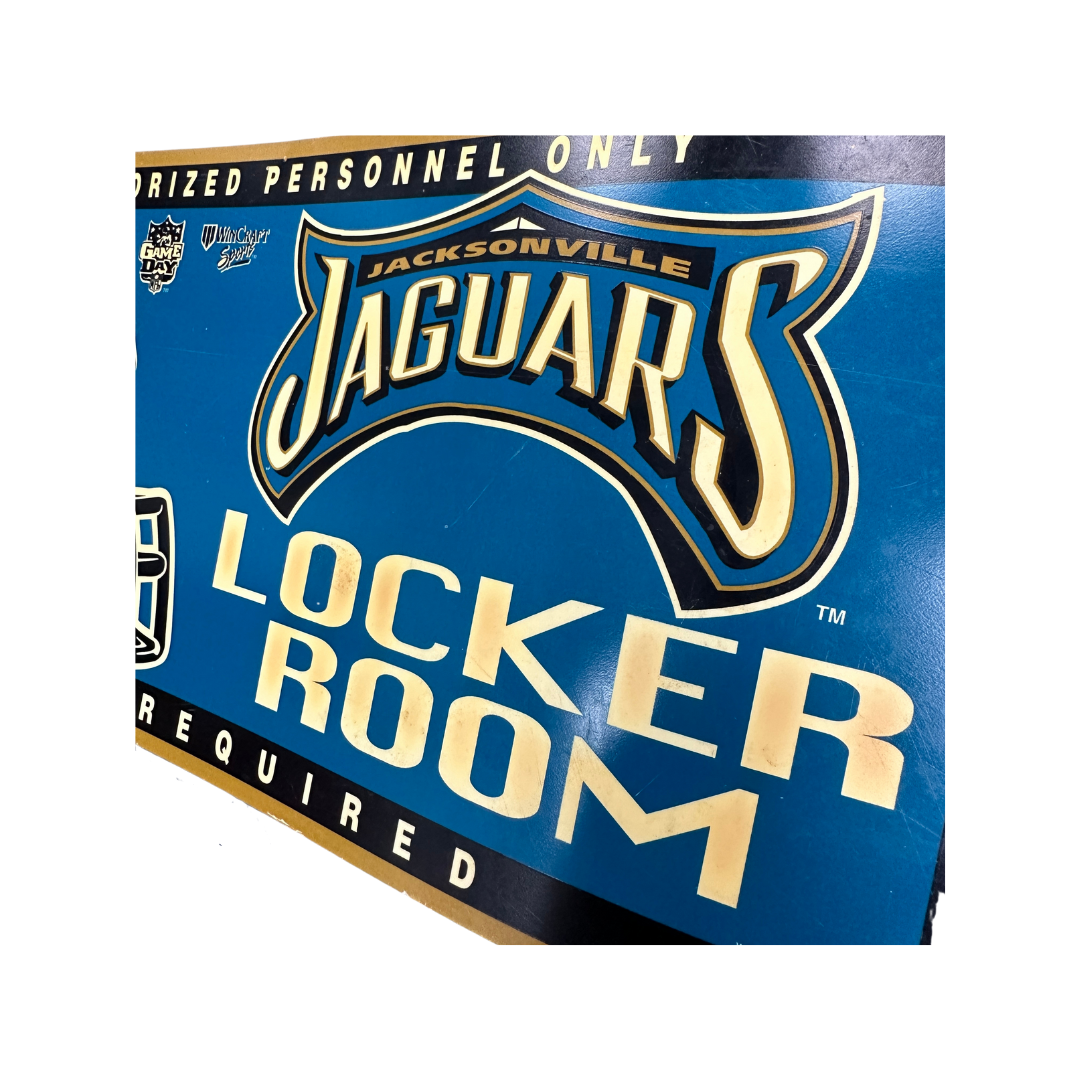 Vintage 90's Jaguars Helmet Logo Locker Room Sign – KOLLECT