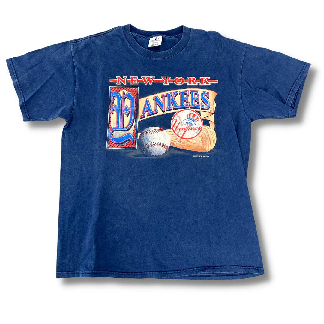 Men's Vintage 1993 New York Yankees MLB Graphic T-Shirt w/ Hood Size XL