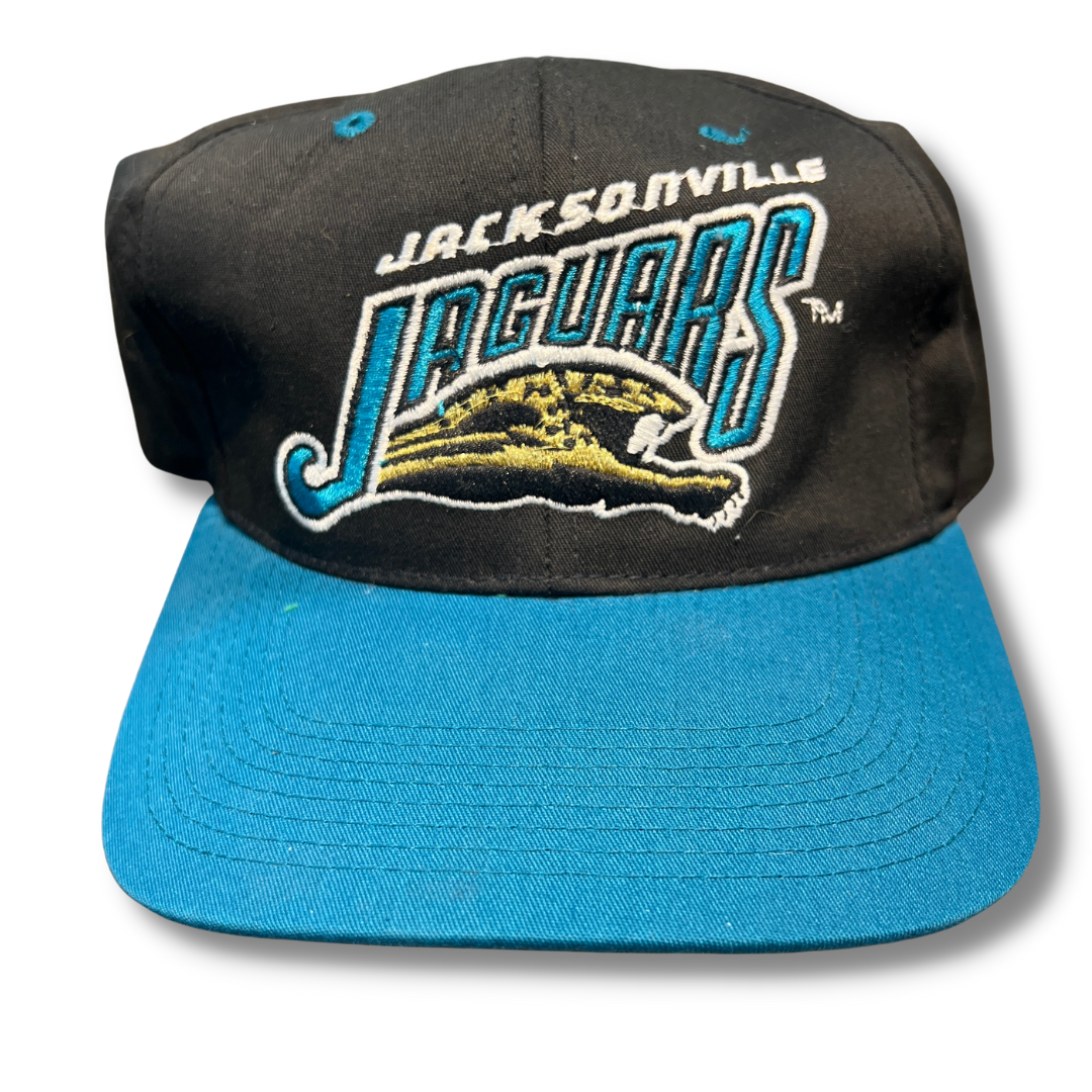 Jacksonville Jaguars: 1993 Logo 7 Team Announce Leather Strapback