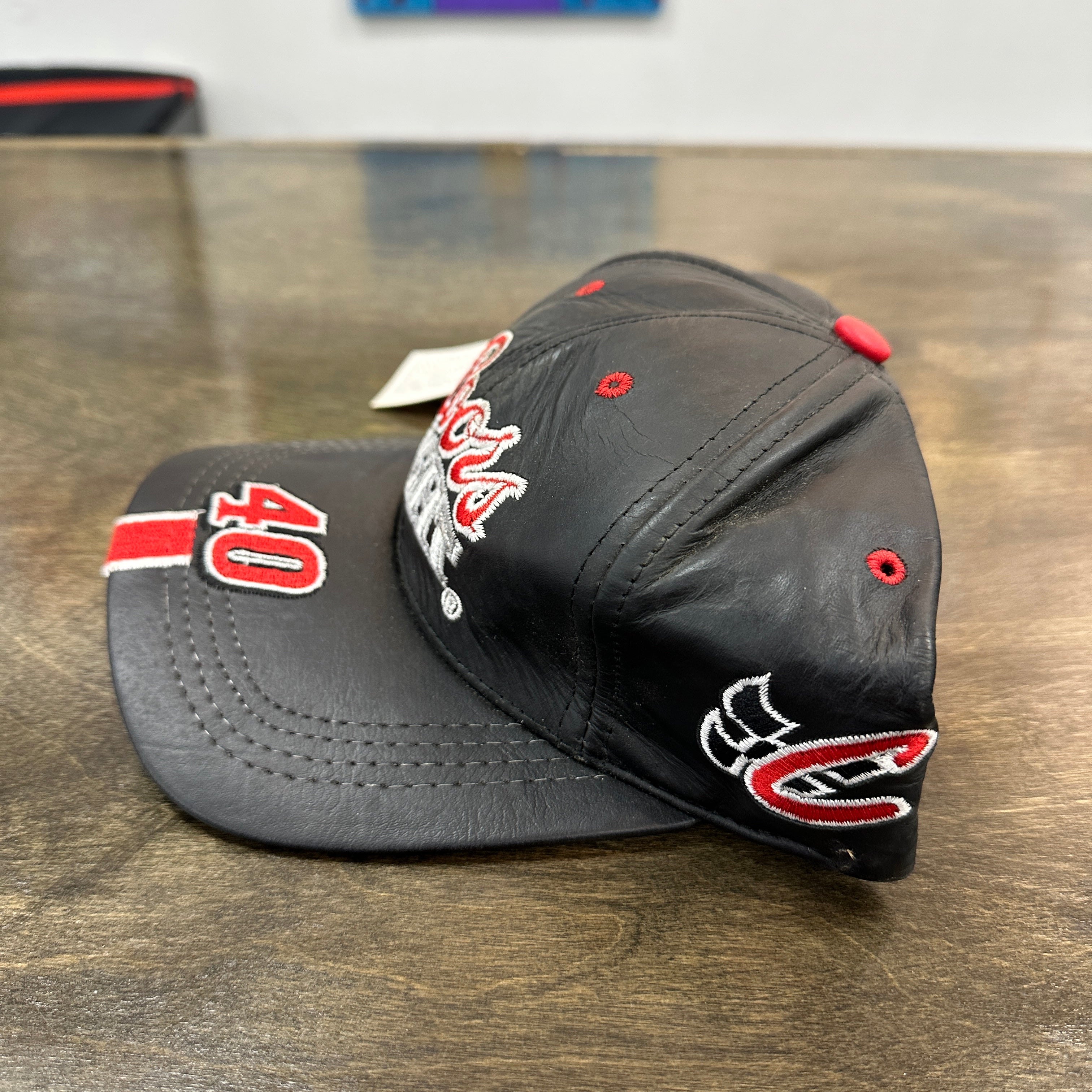 Tampa Bay Buccaneers LEATHER THROWBACK Fitted Hat