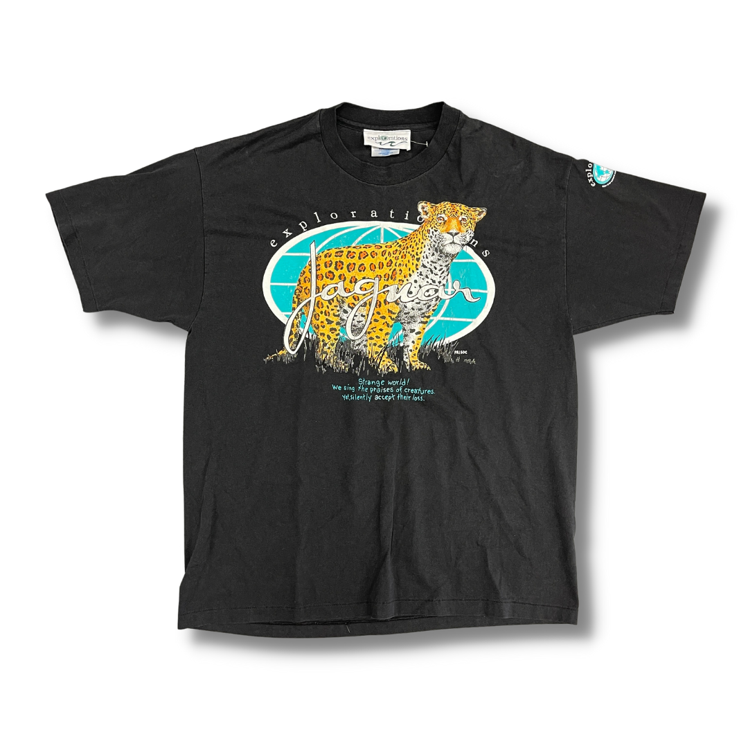 Vintage (Explorations) - Jaguars Animal Printed T-Shirt 1990s X-Large