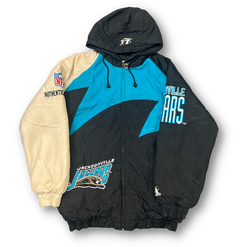 Vintage 90's Jaguars Banned Logo Sharktooth Jacket Medium